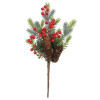 Gałązka Ostrokrzew zielona stroik szyszki 41 cm - 5903754812279