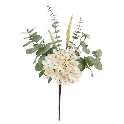 Szt.roślina GAŁĄZKA WIOSNA eukaliptus bukiet hortensja roślina-42cm - 5903754812354