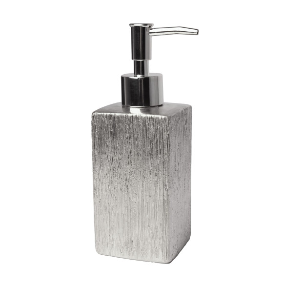 Ręczne dozownik do mydła stojący Splendid 250 ml odcienie szarości i srebra - 5908262415905