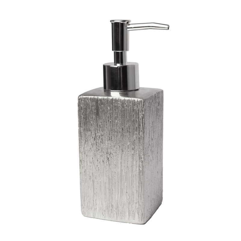 Ręczne dozownik do mydła stojący Splendid 250 ml odcienie szarości i srebra - 5908262415905