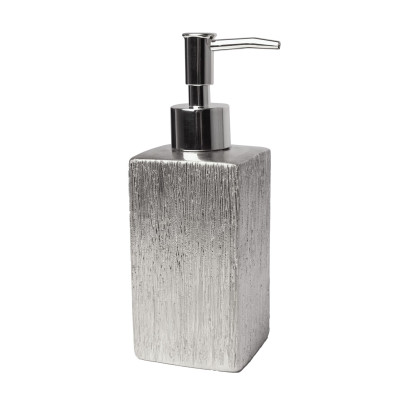 Ręczne dozownik do mydła stojący Splendid 250 ml odcienie szarości i srebra - 5908262415905