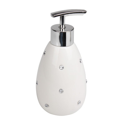 Dozownik KOSMOS, średnica 8cm, wys. 16, 5cm, kolor biały - 5908262432803