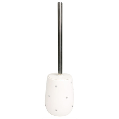 Szczotka do WC KOSMOS, 12x12x32cm, kolor biały - 5908262432834