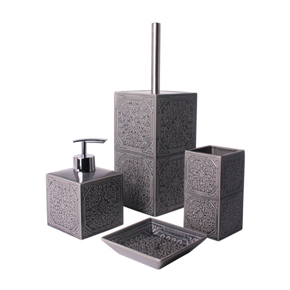 Szczotka do WC MAUR, 10, 5x10, 5x33 cm, kolor szary - 5908262470201
