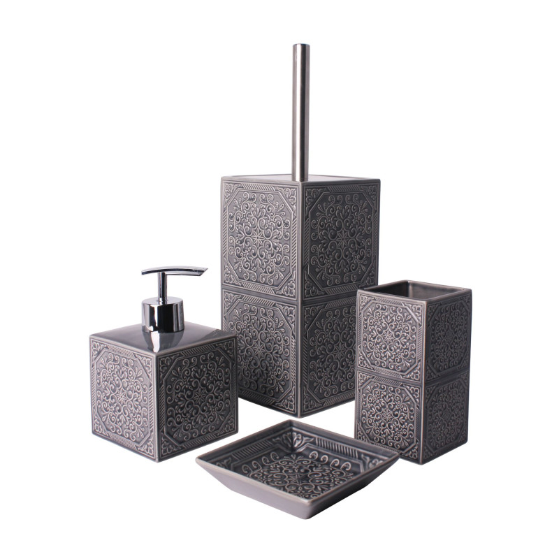 Szczotka do WC MAUR, 10, 5x10, 5x33 cm, kolor szary - 5908262470201