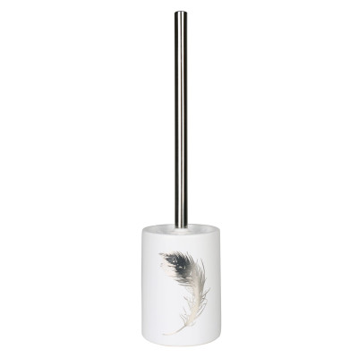 Szczotka do WC PIUME, 10x10x40 cm, kolor biały - 5908262463777