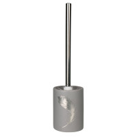 Szczotka do WC PIUME, 10x10x40cm, kolor szary - 5908262445582
