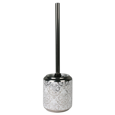 Szczotka do WC VENEZIA, 11x11x39, 5 cm, kolor srebrny - 5908262425010