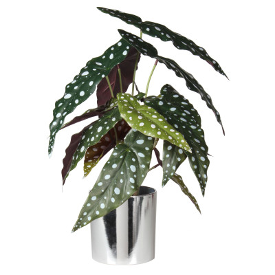 Sztuczna roślina Begonia 39 cm jak prawdziwa - 5903754802898