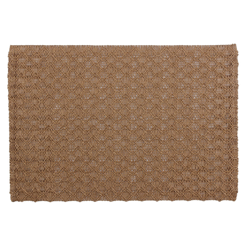 Podkładka Boho papierowa ABAJO, 45x30cm, kol.brązowy - 5903754815072