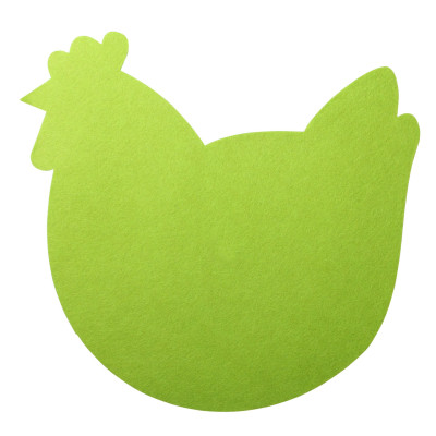 Podkładka filcowa KURA,śr.38cm,kol.zielony - 5903754820786