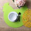 Podkładka filcowa KURA,śr.38cm,kol.zielony - 5903754820786