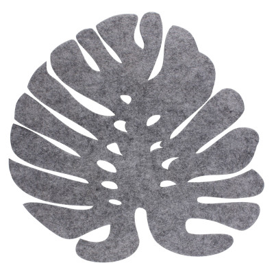 Podkładka stołowa Liść filc szary urban jungle - 5908262432445