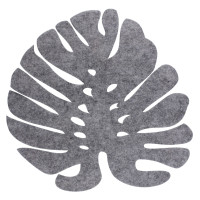 Podkładka stołowa Liść filc szary urban jungle - 5908262432445