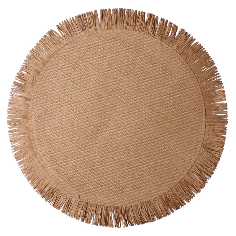 Podkładka na stół JOSE beż styl boho papier rozmiar 38 cm - 5903754823060