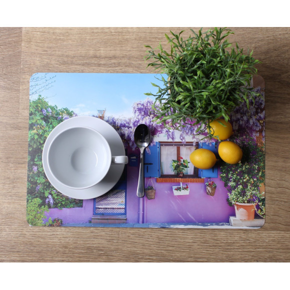 Podkładka SELLA kwiaty fiolet 43,5x28 cm