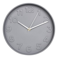 Zegar ści. GRIGIO kolor SZARY, śred - 25cm, gr 4cm  - mechanizm cichy  - 5908262425065