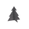 Choinka stojąca filcowa Pine antracyt 14 x 15 cm - 5903754814723