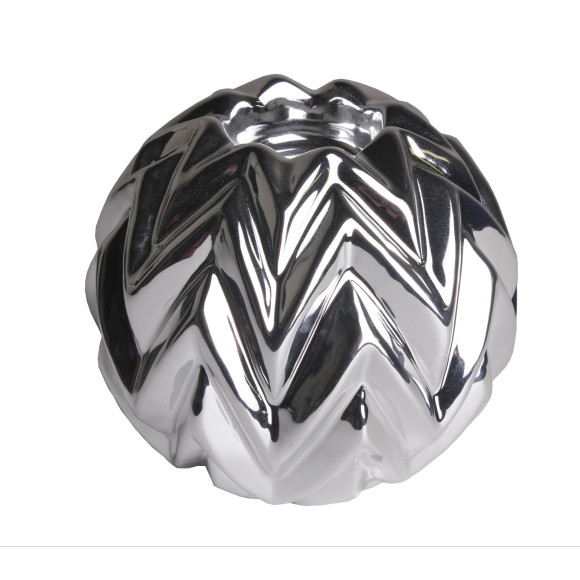 Świecznik HURON, 12, 5/12, 5/11, 5 cm, kolor srebrny - 5908262429742
