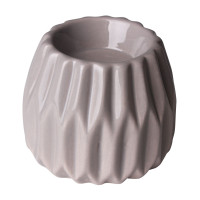 Świecznik ONTARIO, 8,5/8,5/7 cm, kol. szary - 5908262418746