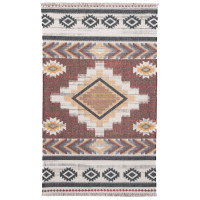 Dywan drukowany ALFO,natura 50x80cm, wielokolorowy bawełna - 5903754830389