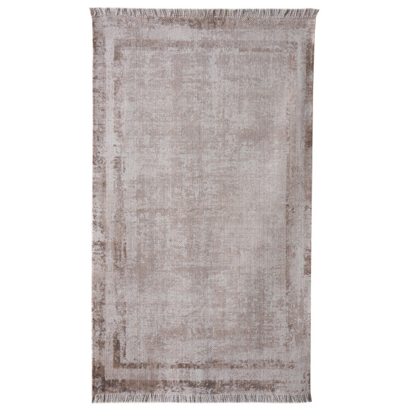Dywan drukowany CLEO ,natura 50x80cm szaro-beżowy bawełna - 5903754830471