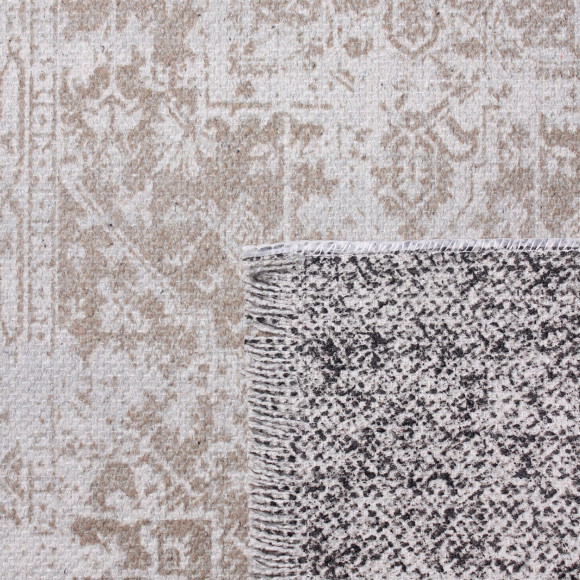 Dywan drukowany VILA natura 50x80cm, szaro-beżowy bawełna - 5903754830358