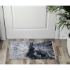 Dywan drukowany IBAR, petra 50x80cm, kol.srebrny - 5903754823749