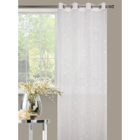 Firana z kółkami AMARE 140x245 cm, kolor biały  - 5908262449573