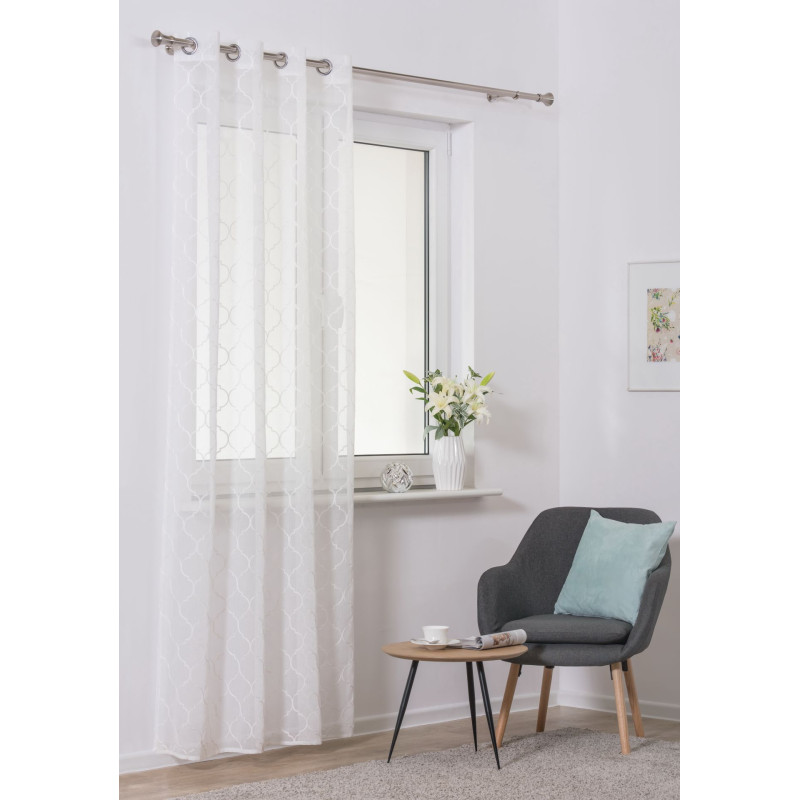 Firana Casablanca 140x260 cm biala  - 5908262445544