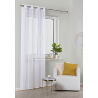 Firana z kółkami CONTI 140/245 cm, kolor biały - 5908262485625