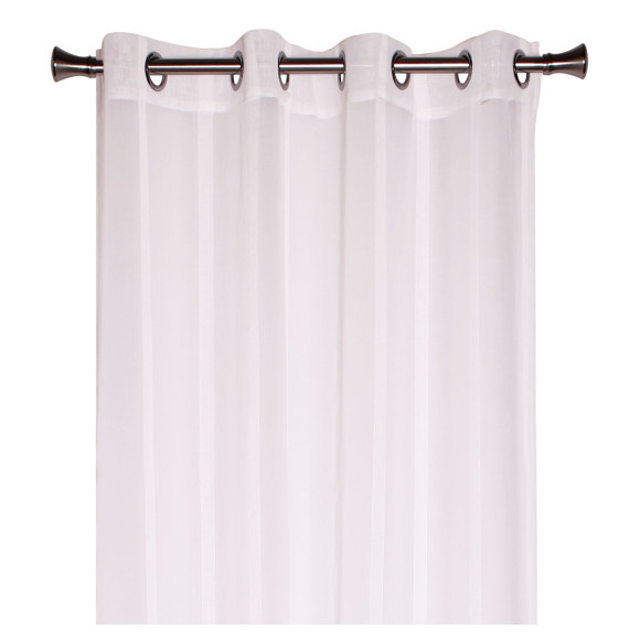 Firana z kółkami CONTI 140/245 cm, kolor biały - 5908262485625