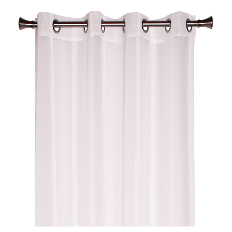 Firana z kółkami CONTI 140/245 cm, kolor biały - 5908262485625