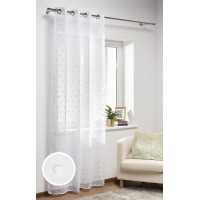 Firana z kółkami ELITE 140x260 cm kolor biały - 5908262444066