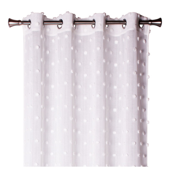 Firana z kółkami ELITE 140x260 cm kolor biały - 5908262444066