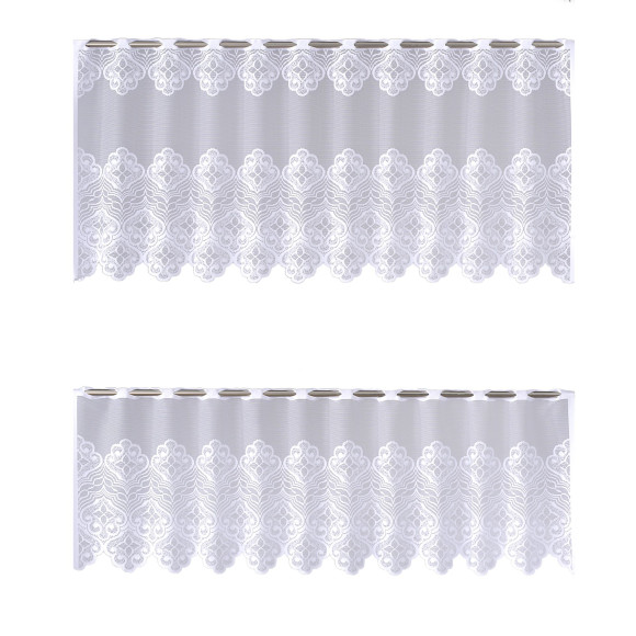 Komplet zazdrostek GIS, 45x150 i 60x150 cm biały - 5900386929726
