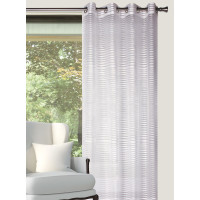 Firana z kółkami LAGOS 140x245 cm kolor biały - 5908262440662