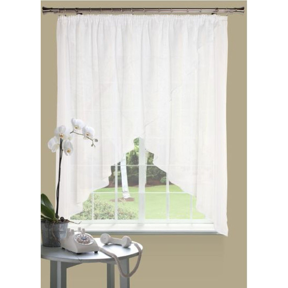 Firana z taśmą MALWINA 290/160 cm kolor biały - 5908262494702