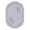 Obrus żakardowy VEGA rozm 110x150 cm kolor biały - 5900386935581