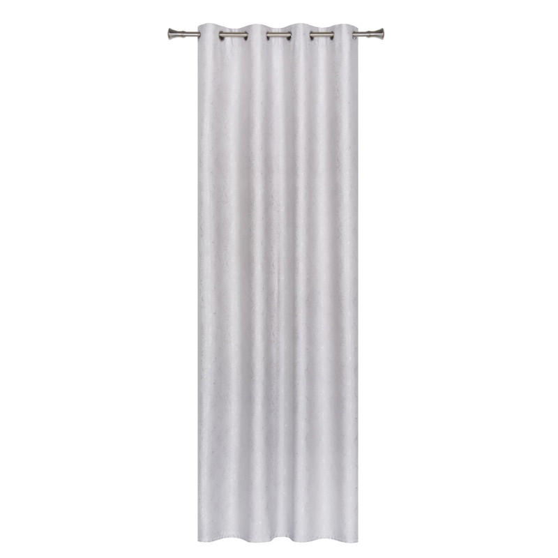 Zasłona z kółkami EDEL 140/260 cm, kol. jasnoszary - 5903754801693