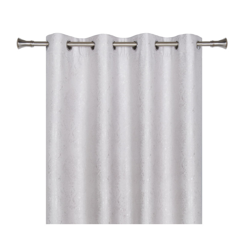 Zasłona z kółkami EDEL 140/260 cm, kol. jasnoszary - 5903754801693