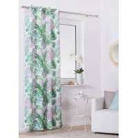 Zasłona z kółkami EKWADOR 140x260cm, kolor szaro - zie - 5908262408808