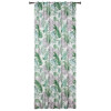 Zasłona z ukr patkami EKWADOR 140x250cm kolor szaro - zie - 5908262411280