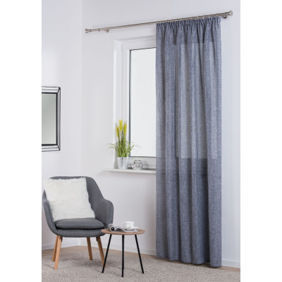 Zasłona FOCUS z taśmą 140/270 cm, kolor antracytowy - 5908262464316