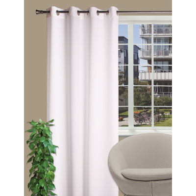 Zasłona z kółkami OXFORD 140/260 cm kolor biały