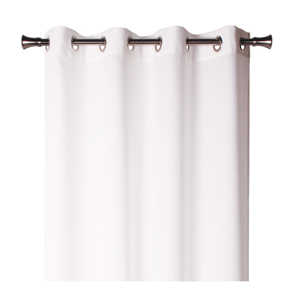 Zasłona z kółkami OXFORD 140/260 cm kolor biały