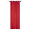 Zasłona z kółkami OXFORD 140/260 cm kolor czerwony - 5908262409423
