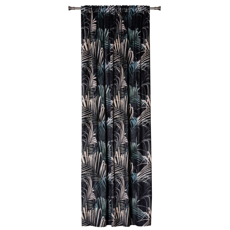 Zasł z taśmą SULU 140/260 cm kol. czarny - 5903754820984