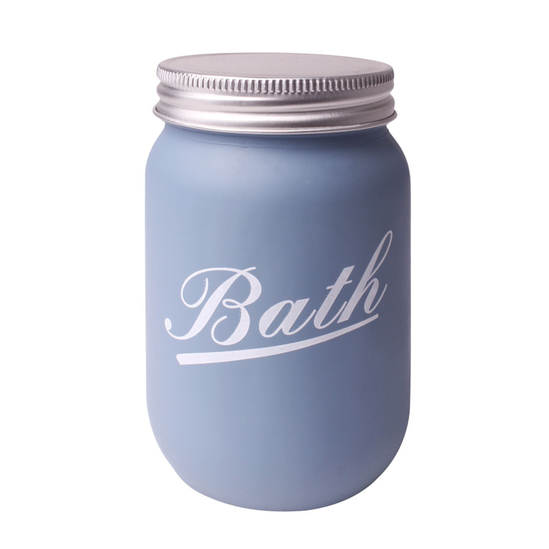 Pojemnik BATH, śr.7,5cm, wys. 13,5 cm, kolor niebies