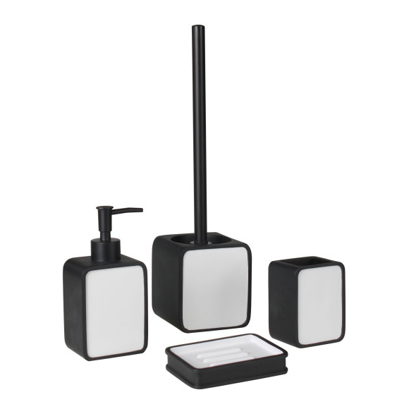Mydelniczka CLASSY 11,5x8,5x2 cm, kol. czarny - 5903754823459